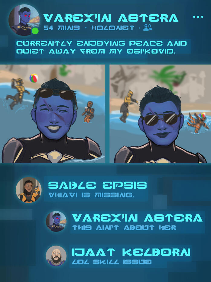 Layout attempt with my friends/guildmates.